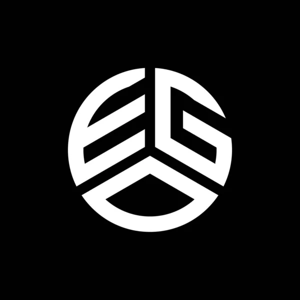 Beyaz Arka Planda Ego Harfi Logo Tasarımı Ego Yaratıcı Harflerin — Stok Vektör