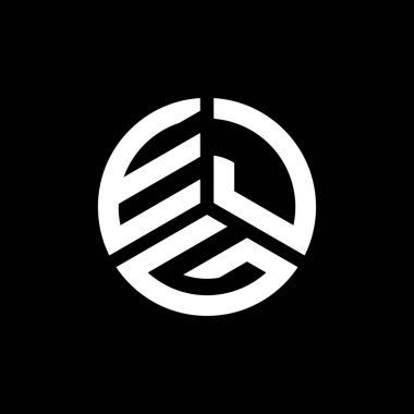 Beyaz arkaplanda EJG harf logosu tasarımı. EJG yaratıcı harflerin baş harfleri logo kavramı. EJG harf tasarımı.