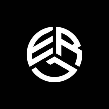 Beyaz arka planda ERL harf logosu tasarımı. ERL yaratıcı harflerin baş harfleri logo kavramı. ERL harf tasarımı.