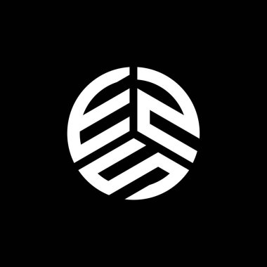 Beyaz arka planda EZS harf logosu tasarımı. EZS yaratıcı harf logosu konsepti. EZS harf tasarımı.