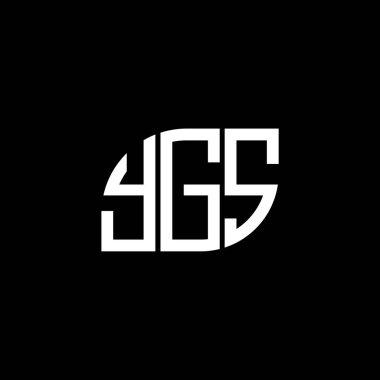 Siyah arka planda YGS harfi logo tasarımı. YGS yaratıcı harf logosu konsepti. YGS harf tasarımı.