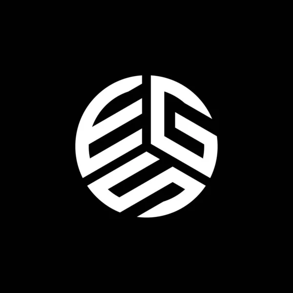 Design Logotipo Carta Egs Fundo Branco Egs Iniciais Criativas Conceito —  Vetores de Stock