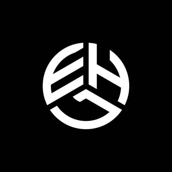 Logo Lettera Ehl Disegno Sfondo Bianco Ehl Creativo Iniziali Lettera — Vettoriale Stock