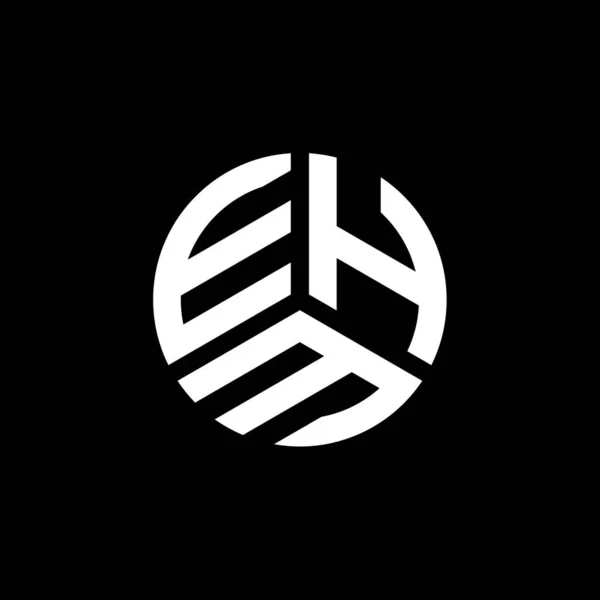 Logo Lettera Ehm Sfondo Bianco Ehm Creativo Iniziali Lettera Logo — Vettoriale Stock