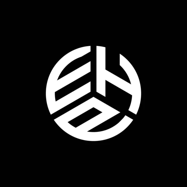 Logo Lettera Ehp Sfondo Bianco Ehp Creativo Iniziali Lettera Logo — Vettoriale Stock
