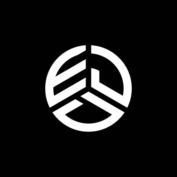 Diseño Del Logotipo Letra Ejd Sobre Fondo Blanco Ejd Iniciales — Archivo Imágenes Vectoriales