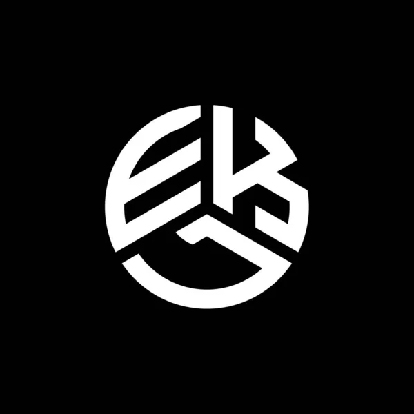 Дизайн Логотипа Ekl Белом Фоне Концепция Логотипа Ekl Creative Initials — стоковый вектор