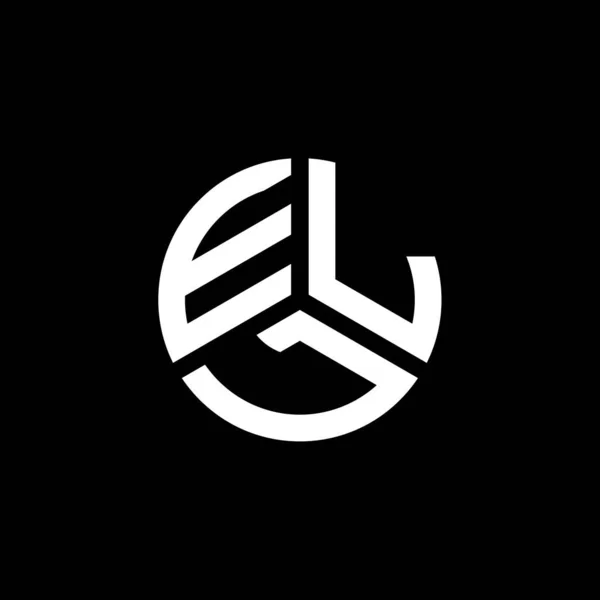 Ell Дизайн Логотипу Білому Тлі Творчі Ініціали Ell Поняття Логотипу — стоковий вектор