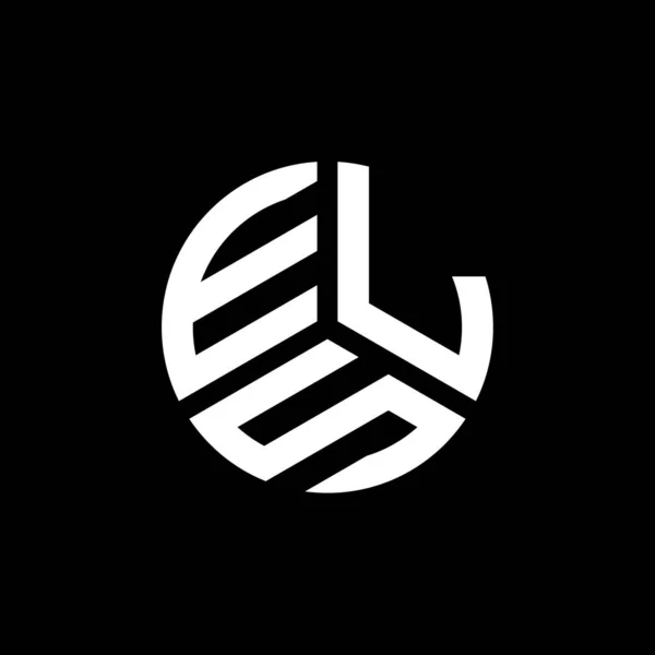 Els Logo Witte Achtergrond Els Creatieve Initialen Letter Logo Concept — Stockvector