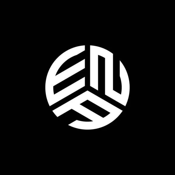 Modèle Logo Lettre Ena Sur Fond Blanc Ena Initiales Créatives — Image vectorielle