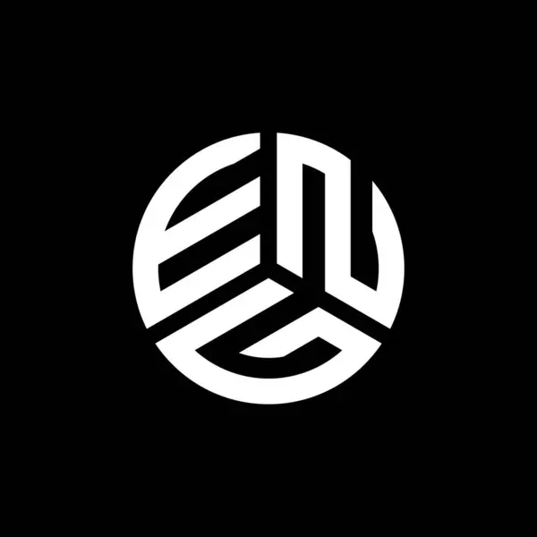 Logo Lettera Eng Sfondo Bianco Eng Creative Iniziali Lettera Logo — Vettoriale Stock