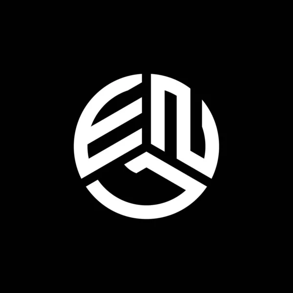 Enl Brev Logotyp Design Vit Bakgrund Enl Kreativa Initialer Brev — Stock vektor