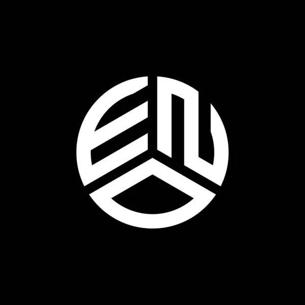 Diseño Del Logotipo Carta Eno Sobre Fondo Blanco Eno Iniciales — Archivo Imágenes Vectoriales