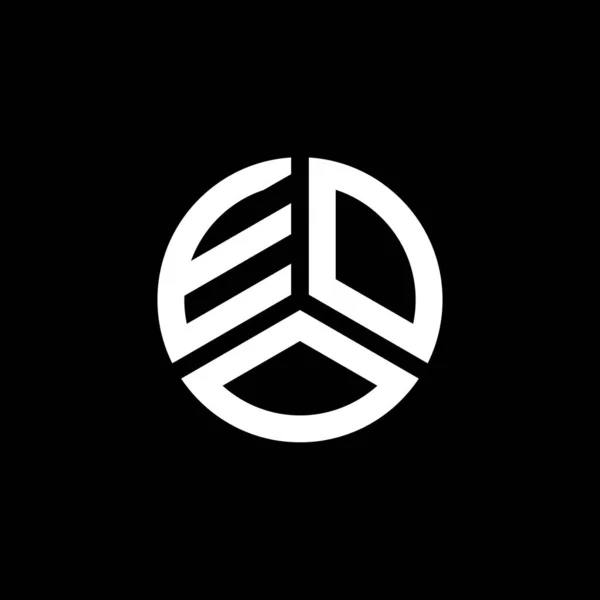 Eoo Lettre Logo Design Sur Fond Blanc Eoo Initiales Créatives — Image vectorielle