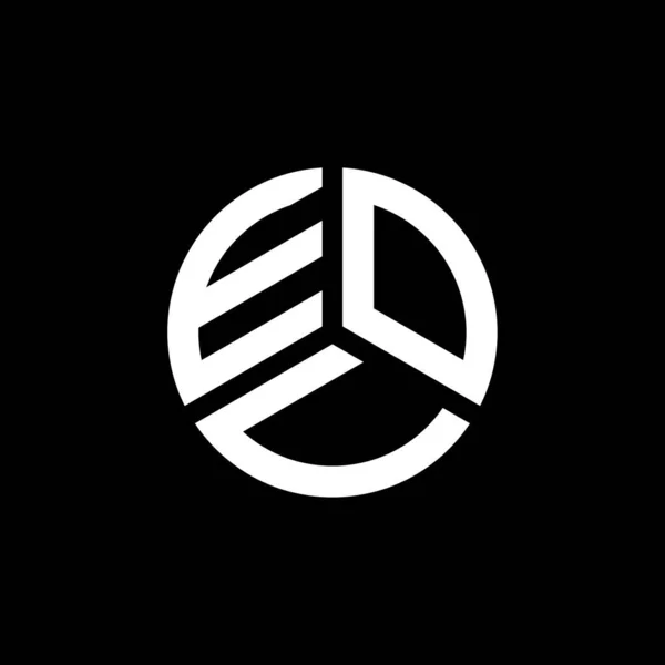 Eou Lettre Logo Design Sur Fond Blanc Eou Initiales Créatives — Image vectorielle