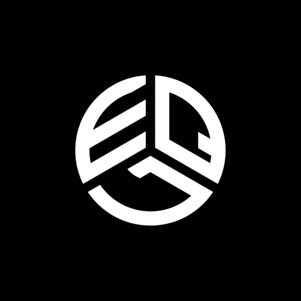 Design Logotipo Carta Eql Fundo Branco Eql Iniciais Criativas Conceito — Vetor de Stock