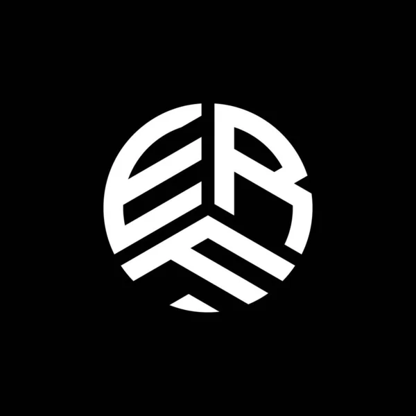 Projekt Logo Litery Erf Białym Tle Inicjały Twórcze Erf Koncepcja — Wektor stockowy