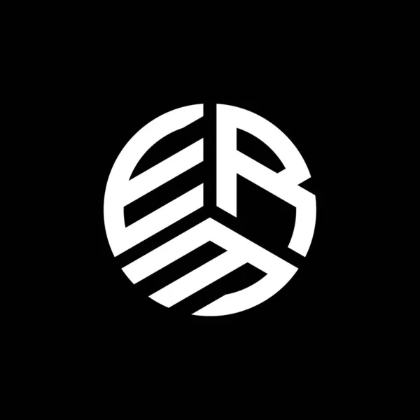 Erm Brev Logotyp Design Vit Bakgrund Erm Kreativa Initialer Brev — Stock vektor