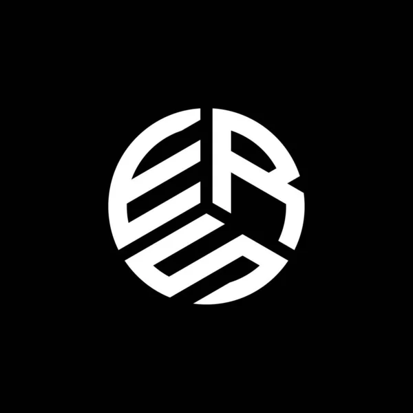 Projekt Logo Litery Ers Białym Tle Ers Twórcze Inicjały Koncepcja — Wektor stockowy