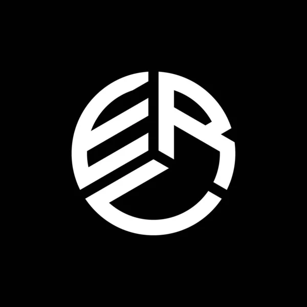Eru Letter Logo Design White Background Eru Creative Initials Letter — Stock Vector