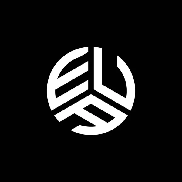 Projekt Logo Litery Eua Białym Tle Koncepcja Logo Kreatywnych Inicjałów — Wektor stockowy