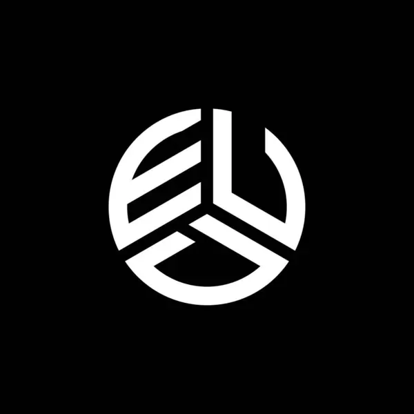 Eud Logo Witte Achtergrond Eud Creatieve Initialen Letter Logo Concept — Stockvector