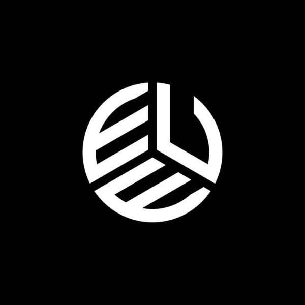 Projekt Logo Litery Eue Białym Tle Eue Kreatywne Inicjały Litera — Wektor stockowy