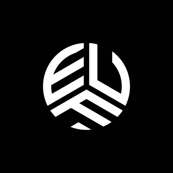 Projekt Logo Litery Euf Białym Tle Koncepcja Logo Kreatywnych Inicjałów — Wektor stockowy
