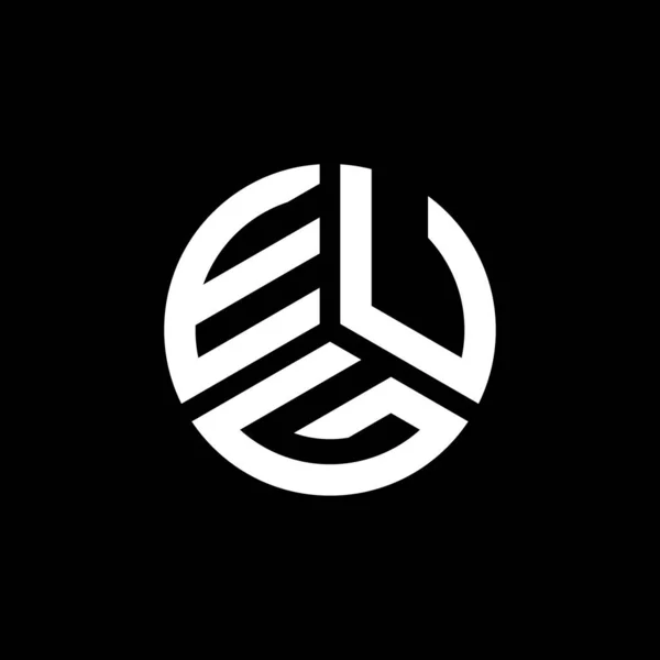 Projekt Logo Litery Eug Białym Tle Koncepcja Logo Kreatywnych Inicjałów — Wektor stockowy