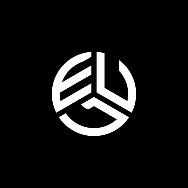 Eul Letter Logo Ontwerp Witte Achtergrond Eul Creatieve Initialen Letter — Stockvector