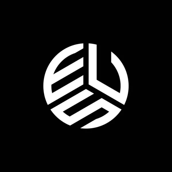 Projekt Logo Litery Eus Białym Tle Koncepcja Logo Kreatywnych Inicjałów — Wektor stockowy