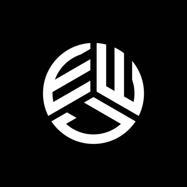 Ewj Letter Logo Design White Background Ewj Creative Initials Letter — Stock Vector