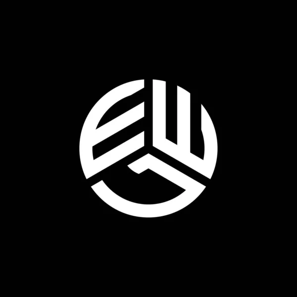 Design Loga Ewl Písmene Bílém Pozadí Ewl Kreativní Iniciály Koncept — Stockový vektor