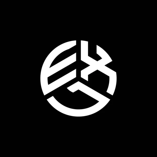 Beyaz Arkaplanda Exl Harf Logosu Tasarımı Exl Yaratıcı Harflerin Baş — Stok Vektör