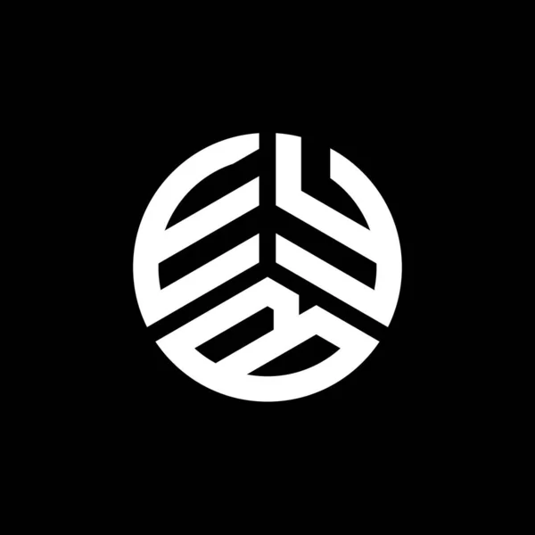 Design Logotipo Carta Eyb Fundo Branco Eyb Iniciais Criativas Conceito — Vetor de Stock