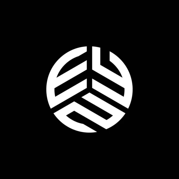Eyn Lettre Logo Design Sur Fond Blanc Eyn Initiales Créatives — Image vectorielle