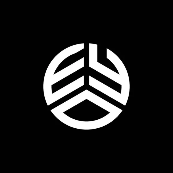 Beyaz Arka Planda Eyo Harf Logosu Tasarımı Eyo Yaratıcı Harflerin — Stok Vektör