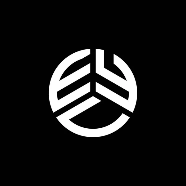 Σχεδιασμός Λογότυπου Γραμμάτων Eyu Λευκό Φόντο Έννοια Λογοτύπου Δημιουργικά Αρχικά — Διανυσματικό Αρχείο