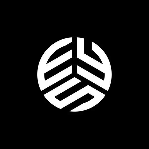 Eys Lettre Logo Design Sur Fond Blanc Eys Initiales Créatives — Image vectorielle