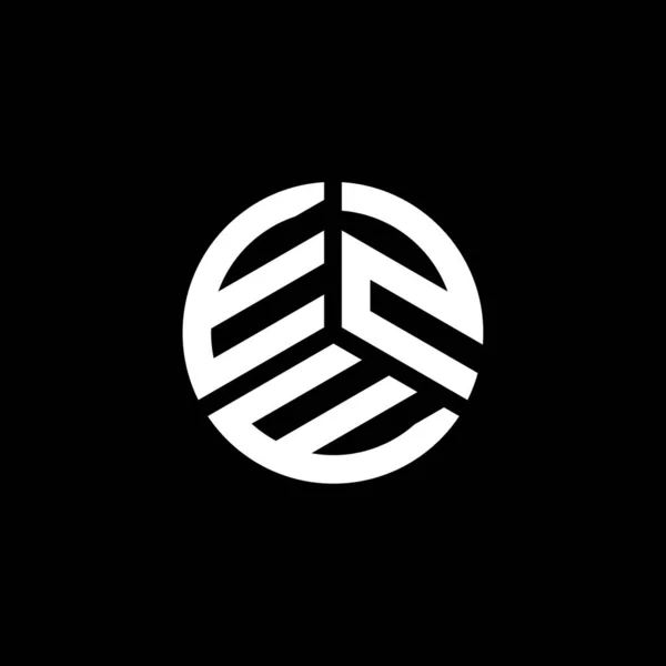 Diseño Del Logotipo Letra Eze Sobre Fondo Blanco Eze Iniciales — Vector de stock