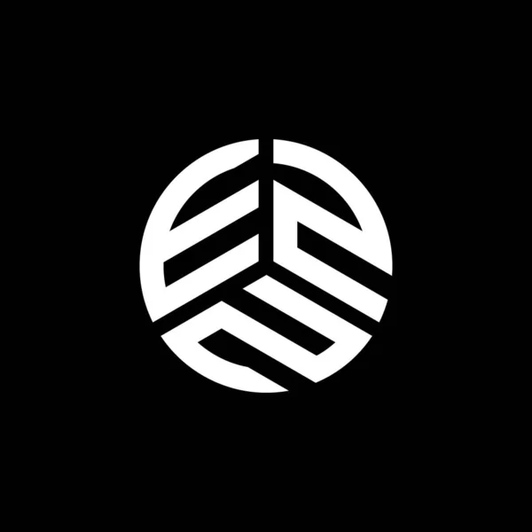 白い背景にEzn文字のロゴデザイン Eznクリエイティブイニシャルレターロゴコンセプト Eznレターデザイン — ストックベクタ