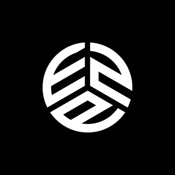 Logo Lettera Ezp Disegno Sfondo Bianco Ezp Creativo Iniziali Lettera — Vettoriale Stock