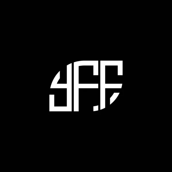 Yff Letter Logo Design Black Background Yff Creative Initials Letter — Stock Vector