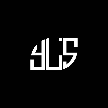Siyah arkaplanda PrintYLS harfi logo tasarımı. YLS yaratıcı harflerin baş harfleri logo kavramı. YLS harf tasarımı.