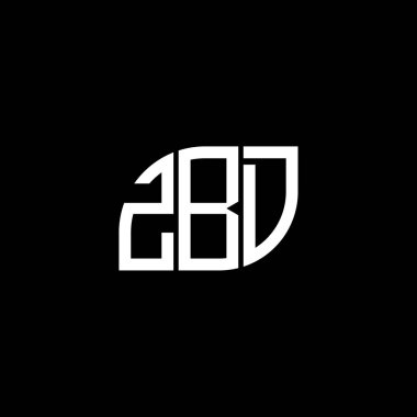 Siyah arkaplanda ZBD harf logosu tasarımı. ZBD yaratıcı harflerin baş harfleri logo kavramı. ZBD harf tasarımı.