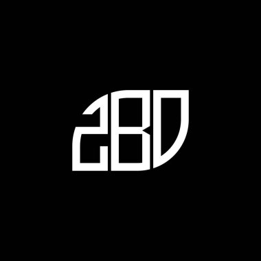 Siyah arka planda ZBO harfi logo tasarımı. ZBO yaratıcı harflerin baş harfleri logo kavramı. ZBO harf tasarımı.