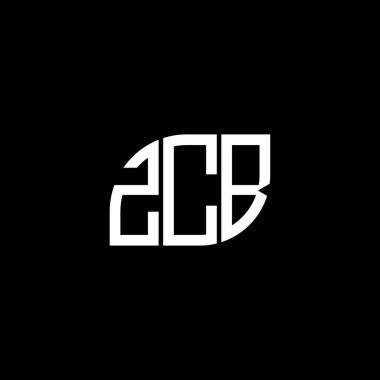 Siyah arka planda ZCB harfi logo tasarımı. ZCB yaratıcı harflerin baş harfleri logo kavramı. ZCB harf tasarımı.
