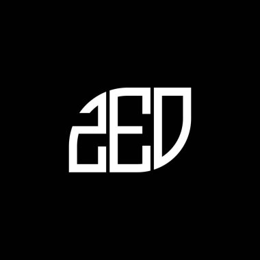 Siyah arka planda ZEO harfi logo tasarımı. ZEO yaratıcı harflerin baş harfleri logo kavramı. ZEO harf tasarımı.