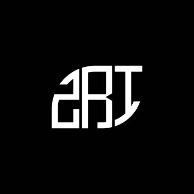 Siyah arka planda ZRI harf logosu tasarımı. ZRI yaratıcı harflerin baş harfleri logo kavramı. ZRI harf tasarımı.