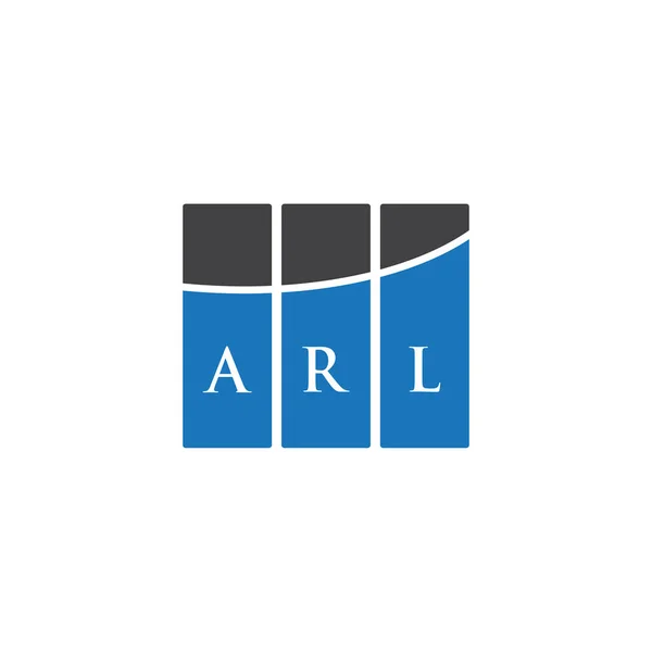 Дизайн Логотипа Arl Чёрном Фоне Концепция Логотипа Инициалами Arl Дизайн — стоковый вектор